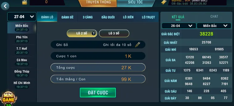 Lô Đề 1 Ăn 900 Tại B52 Club Sảnh Cược Đẳng Cấp Với Tỷ Lệ Thưởng Khủng