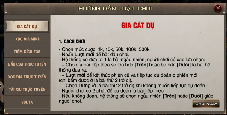 Trải Nghiệm Tuyệt Đỉnh Với Minigame Mini Gia Cát Dự Tại B52 Club