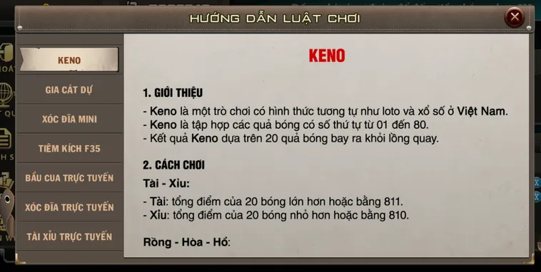 Keno Tại B52 Club Sảnh Cược Đỉnh Cao Cho Cộng Đồng Game Thủ Đam Mê Con Số