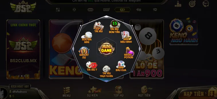 Minigame B52 Club Đấu Trường Giải Trí Đỉnh Cao Cho Cao Thủ Mọi Nơi