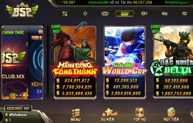 Nổ Hũ B52 Club Thiên Đường Săn Jackpot Đẳng Cấp Nhất Mọi Thời Đại