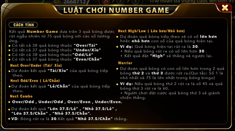 Number Game Tại B52 Club Trải Nghiệm Cá Cược Con Số Đỉnh Cao Đầy Hào Hứng