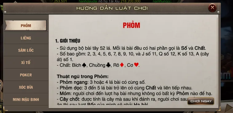 Trải Nghiệm Đỉnh Cao Khi Tham Gia Chơi Phỏm Tại B52 Club