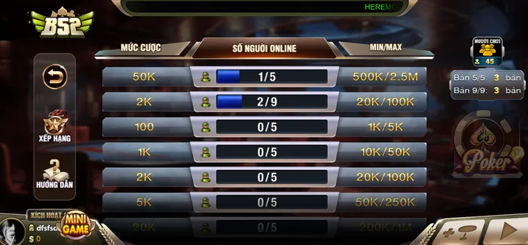 Chinh Phục Siêu Phẩm Poker Tại B52 Club Với Những Trải Nghiệm Đỉnh Cao