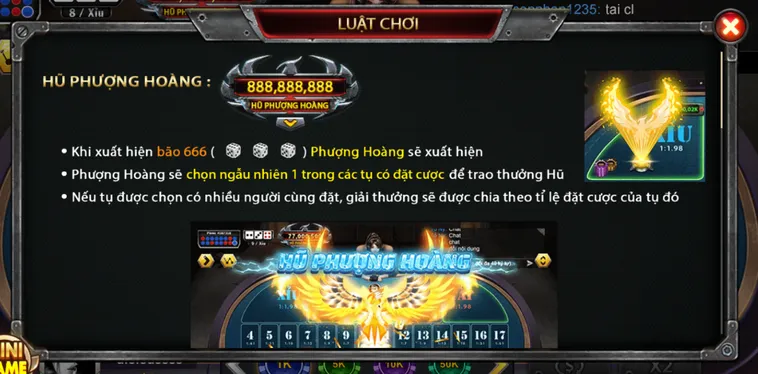 Casino Sicbo Phượng Hoàng Tại B52 Club Đấu Trường Giải Trí Đỉnh Cao