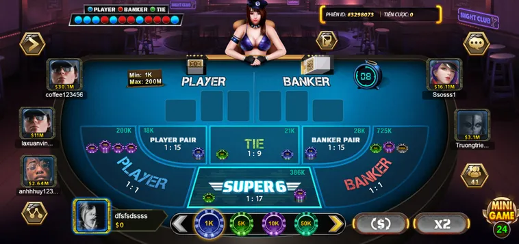Super Baccarat 6 Tại B52 Club Trải Nghiệm Đẳng Cấp Quốc Tế